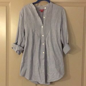 Chambray boyfriend shirt